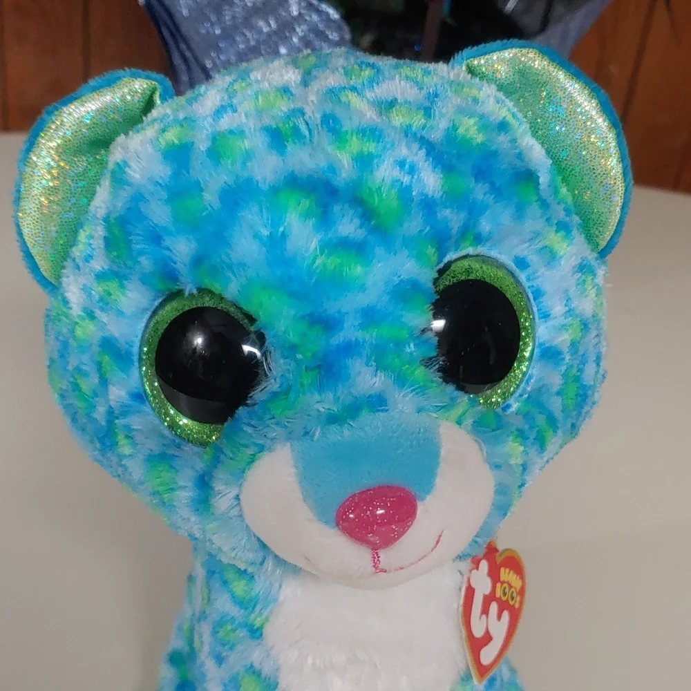Ty 🆕 Beanie Boo's Leona The Cat Stuffed Animal Toy